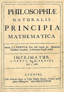 Image from Newton's Philosophiae naturalis principia mathematica