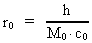 r<sub>0</sub> = h / (M<sub>0</sub> ·
c<sub>0</sub>)